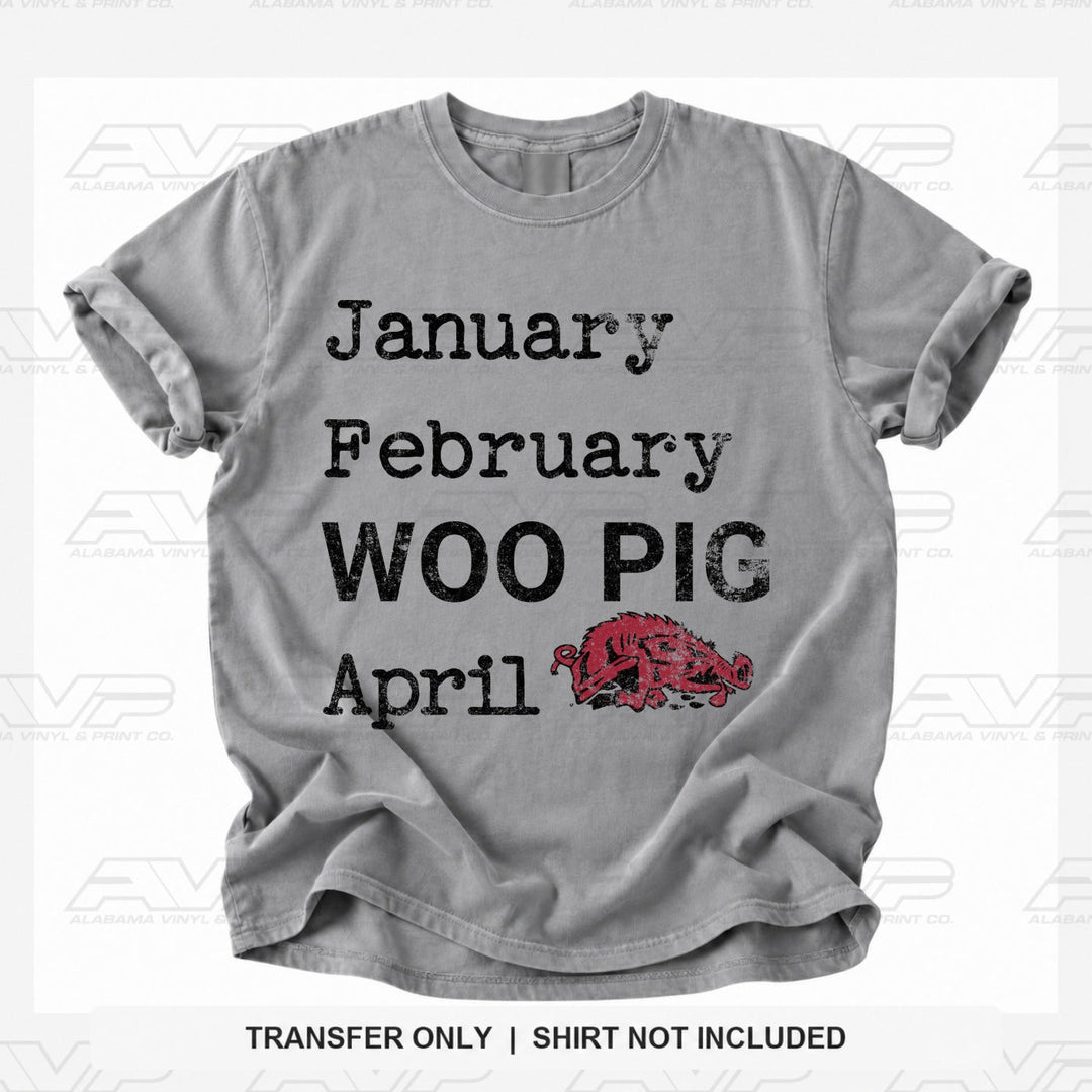Arkansas Jan Feb Woo Pig Alabama Vinyl
