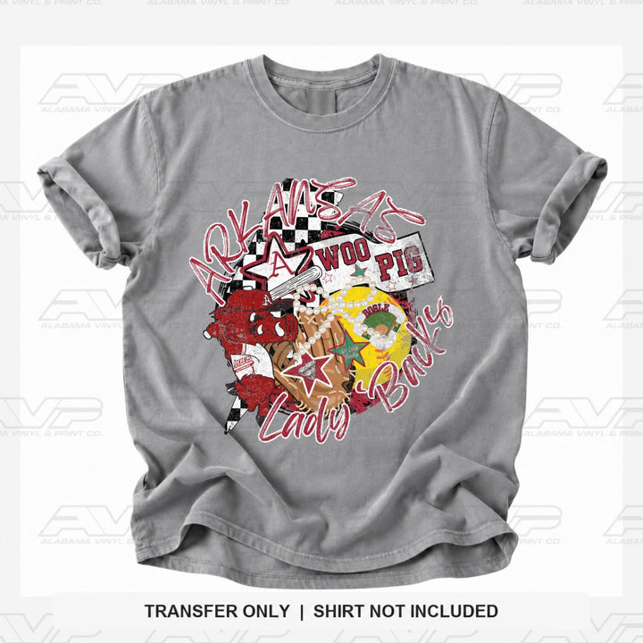 Arkansas Lady Backs Softball Alabama Vinyl