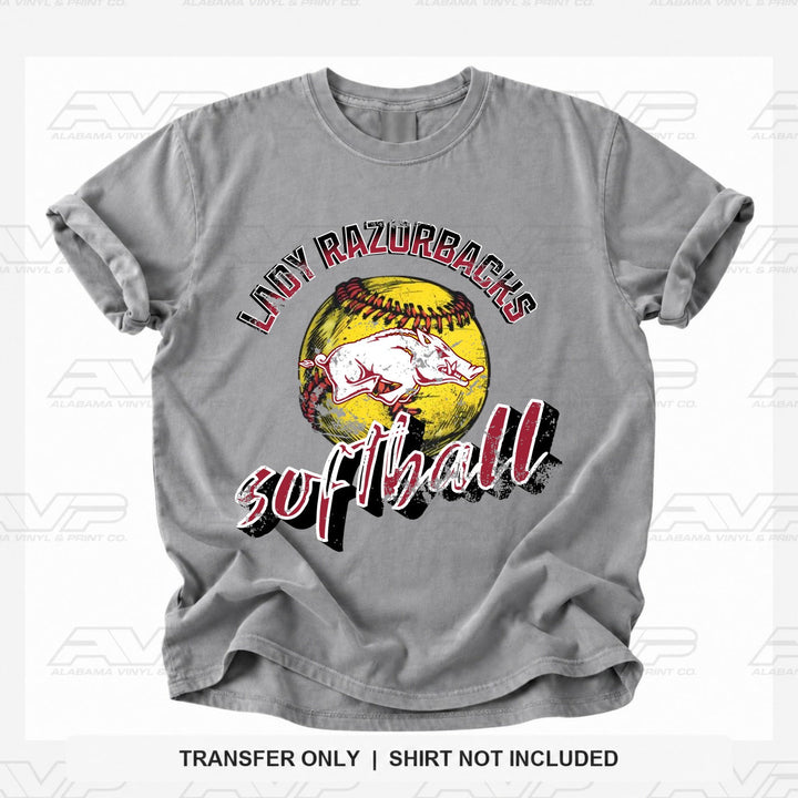 Arkansas Lady Razorback Softball Alabama Vinyl