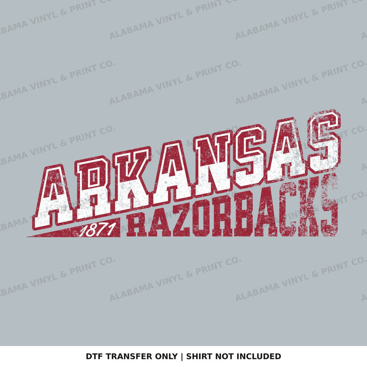 Arkansas Razorbacks 1871 Alabama Vinyl