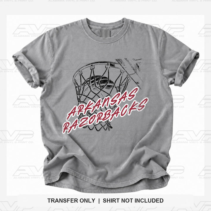 Arkansas Razorbacks Ball in Net Alabama Vinyl