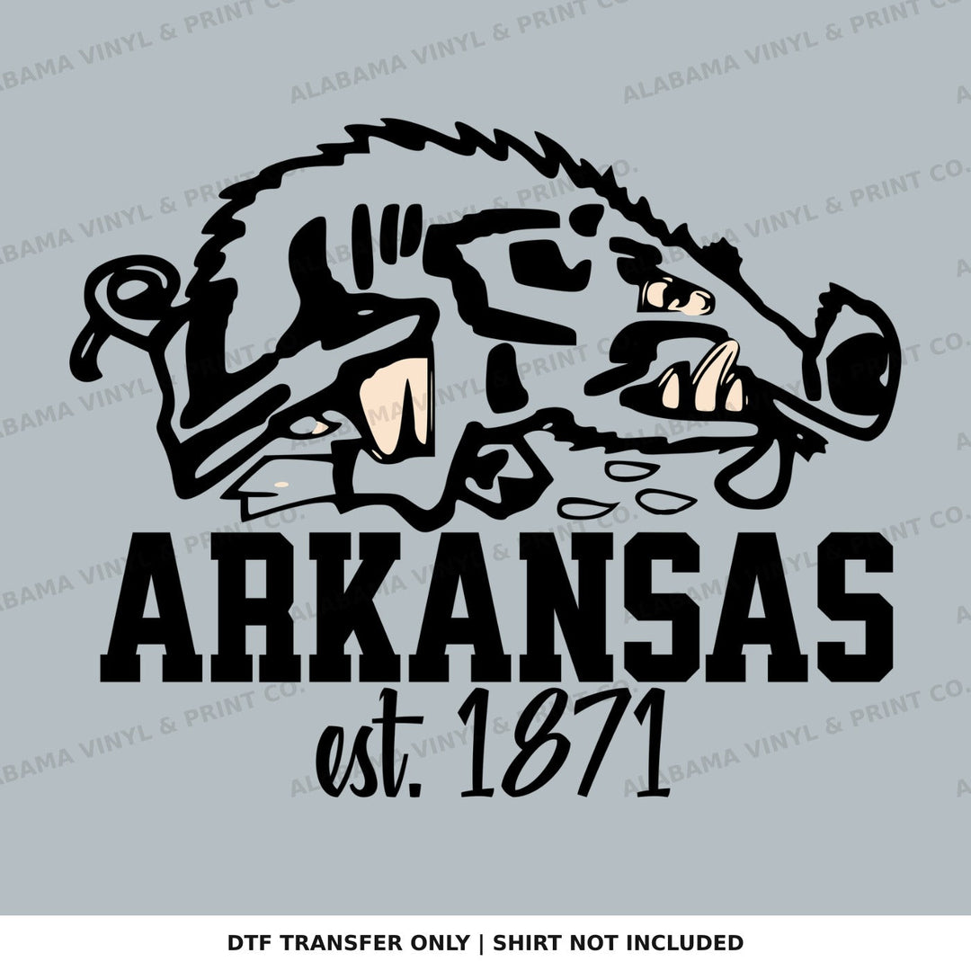 Arkansas Razorbacks Est 1871 Alabama Vinyl