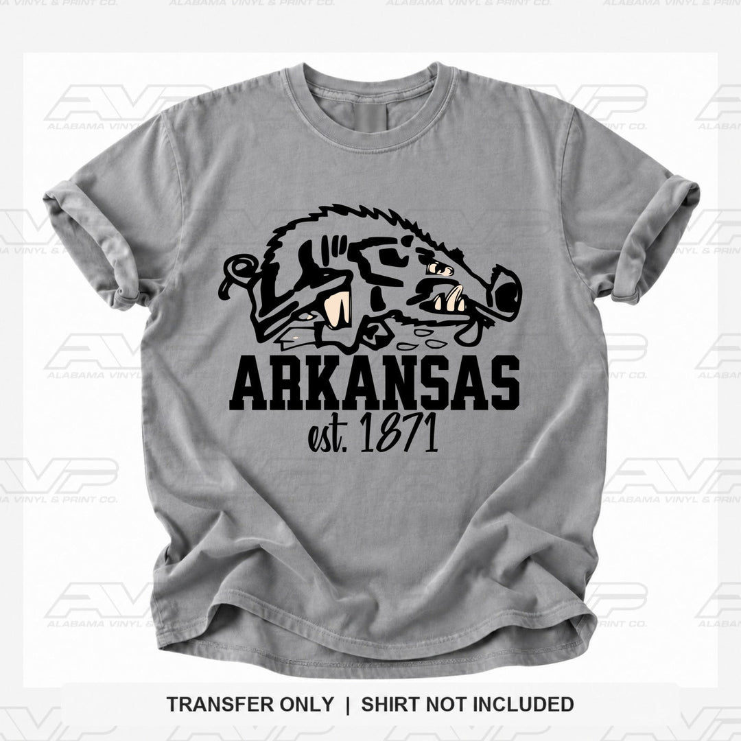 Arkansas Razorbacks Est 1871 Alabama Vinyl