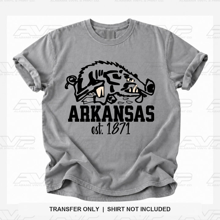 Arkansas Razorbacks Est 1871 Alabama Vinyl