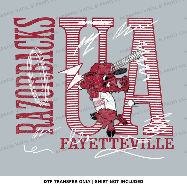 Arkansas Razorbacks Fayetteville Alabama Vinyl