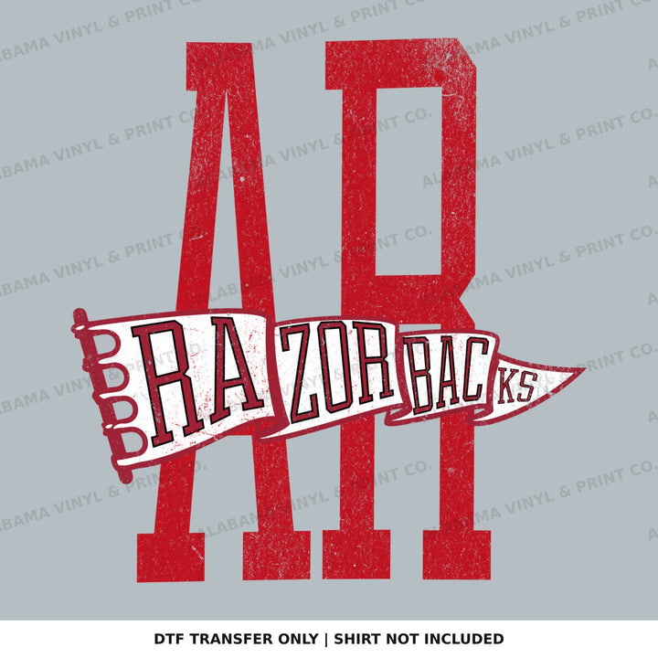Arkansas Razorbacks Pennant 1 Alabama Vinyl