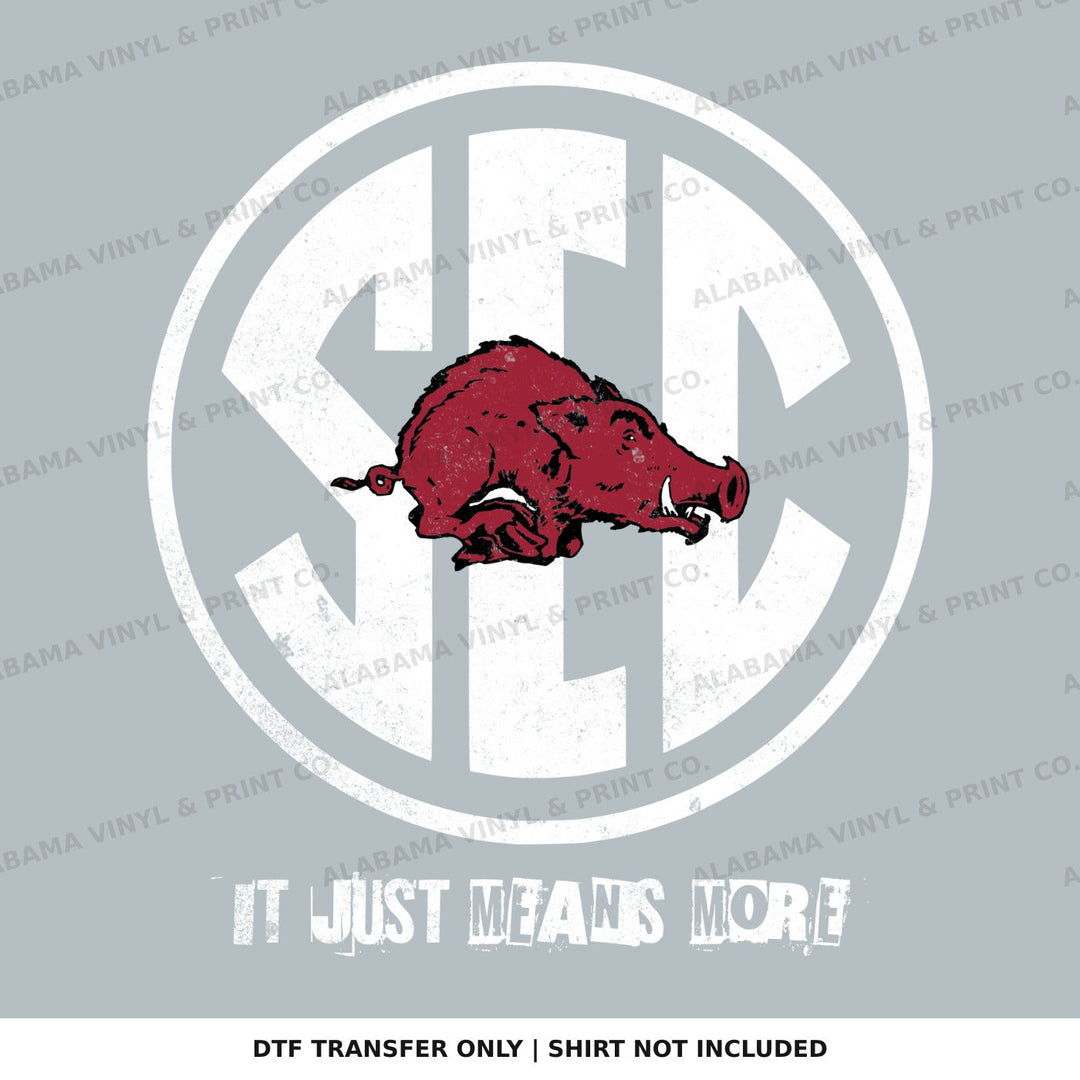 Arkansas Razorbacks SEC Alabama Vinyl