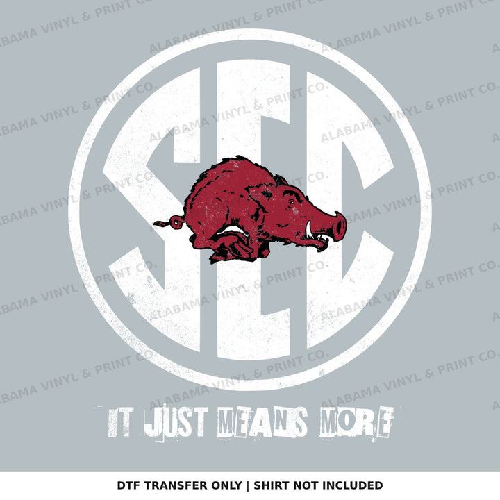 Arkansas Razorbacks SEC Alabama Vinyl