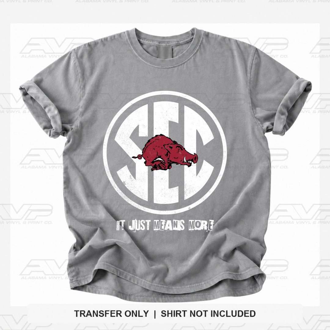 Arkansas Razorbacks SEC Alabama Vinyl