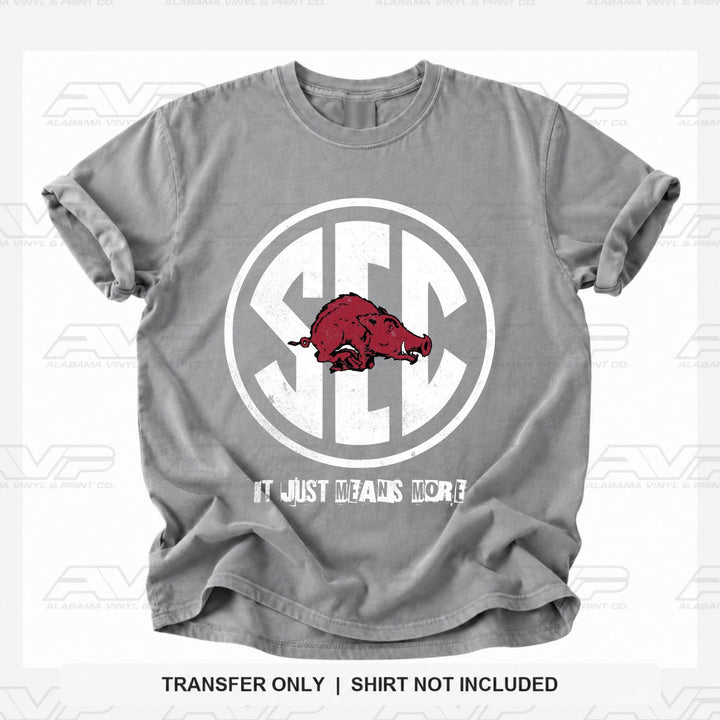Arkansas Razorbacks SEC Alabama Vinyl
