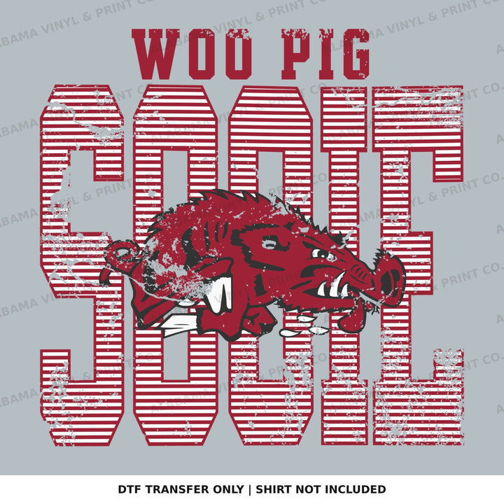 Arkansas Stripes Alabama Vinyl