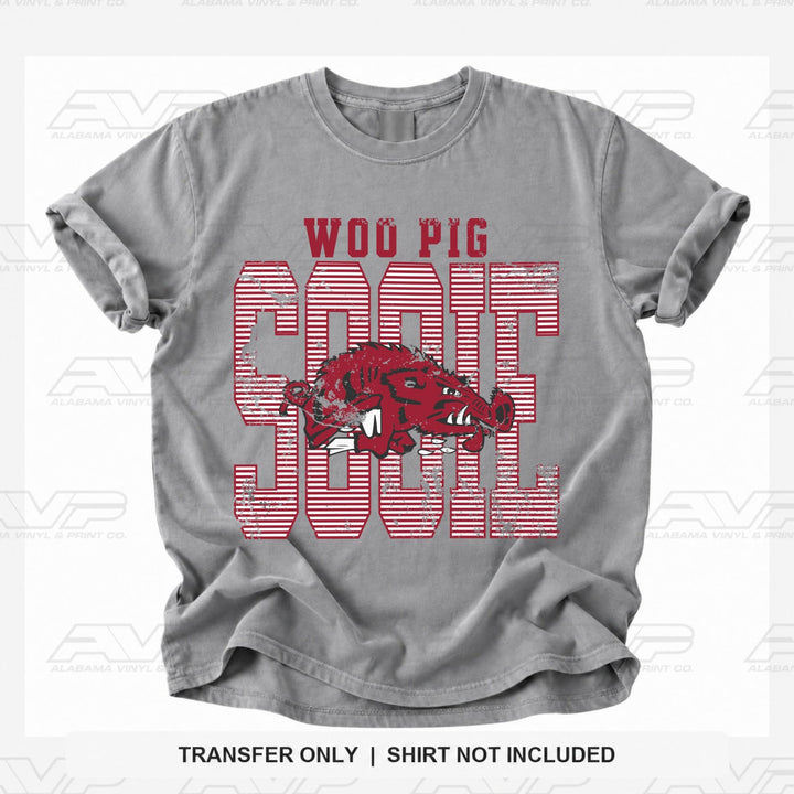 Arkansas Stripes Alabama Vinyl