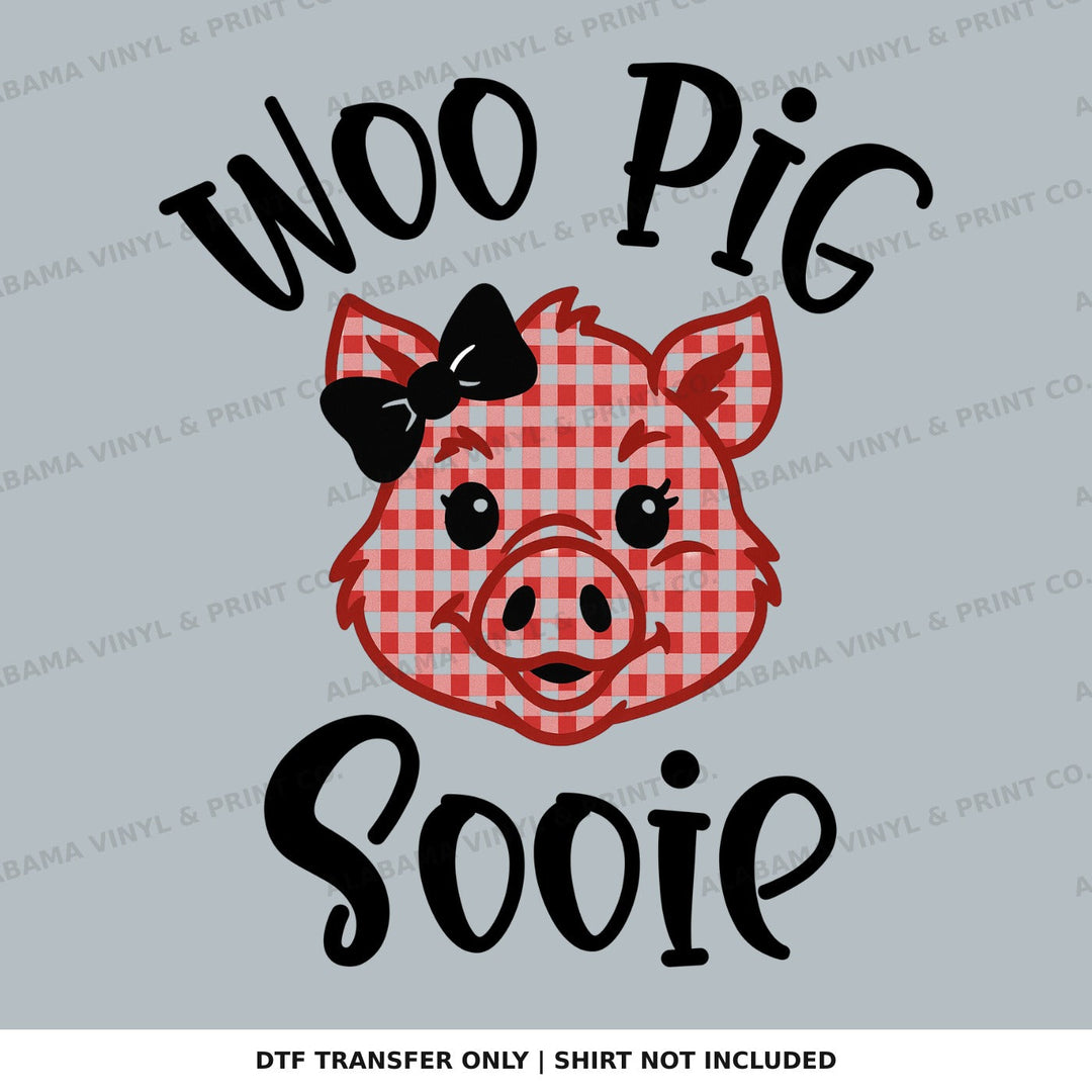 Arkansas Woo Pig Sooie with Bow Alabama Vinyl