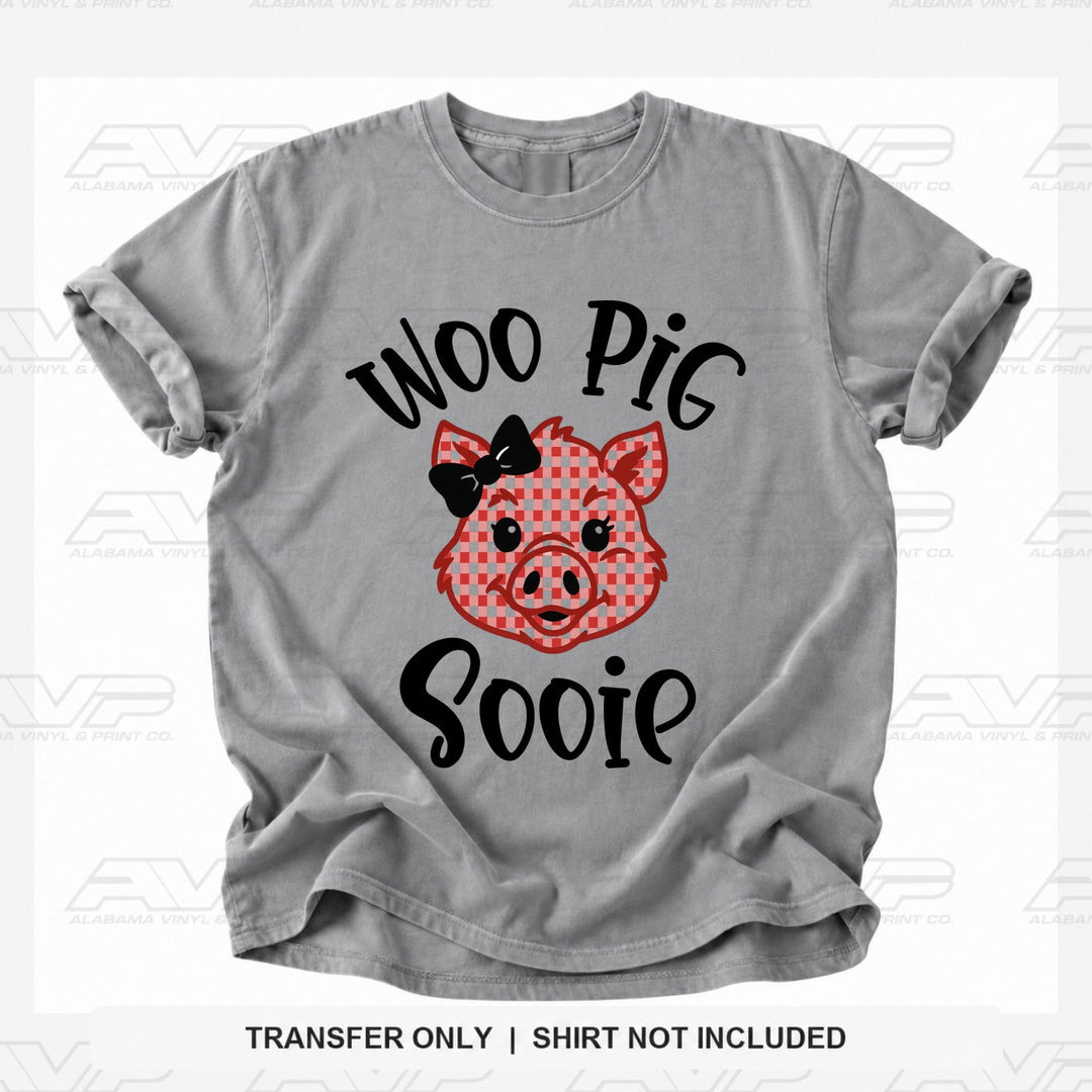 Arkansas Woo Pig Sooie with Bow Alabama Vinyl