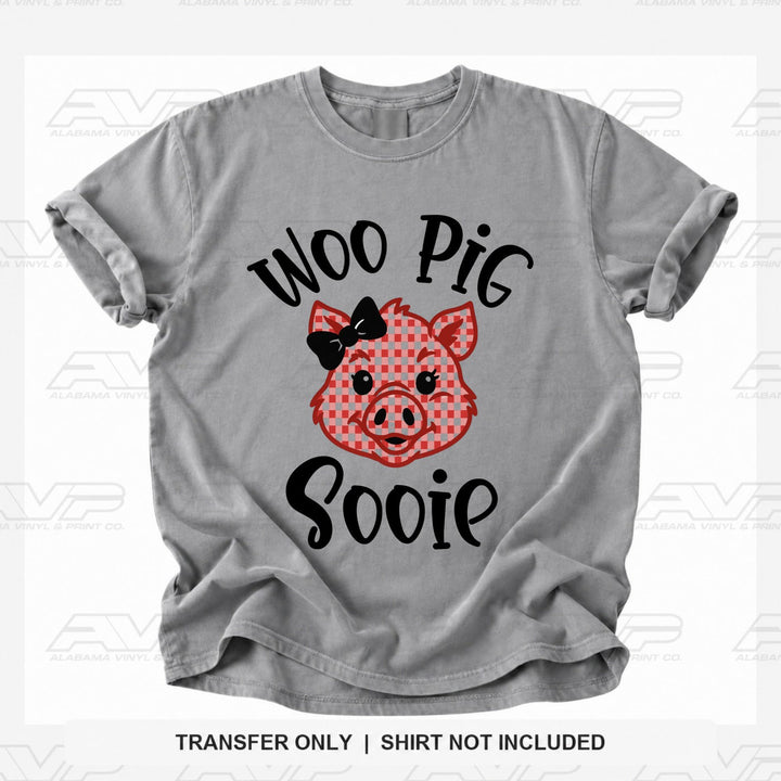Arkansas Woo Pig Sooie with Bow Alabama Vinyl