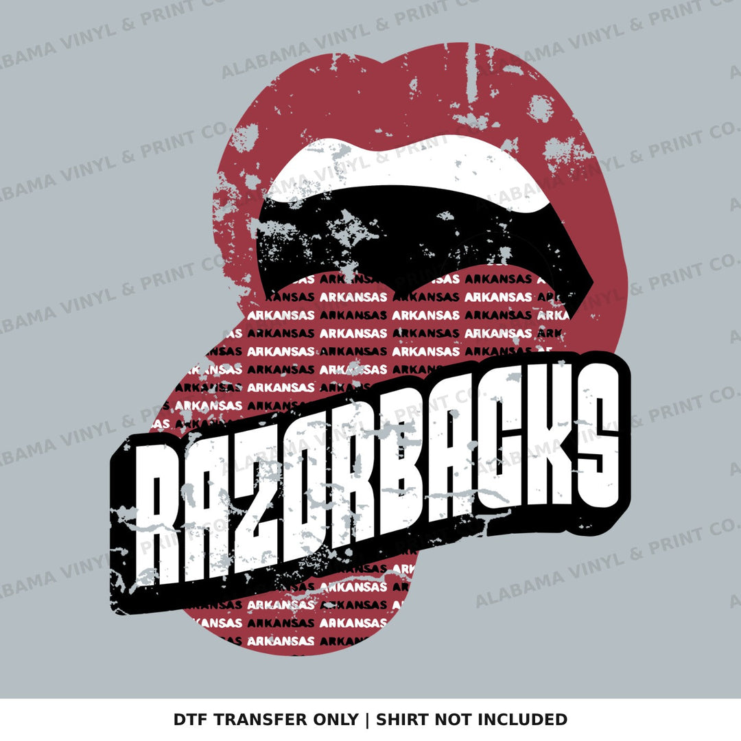 Arkansas-Razorbacks Tongue Alabama Vinyl