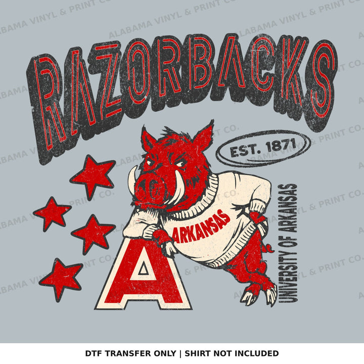 Arkansas UA Razorbacks Alabama Vinyl