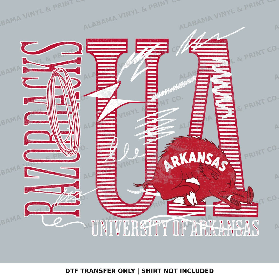 Arkansas UA Razorbacks Alabama Vinyl
