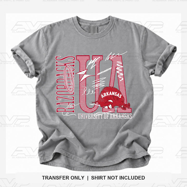 Arkansas UA Razorbacks Alabama Vinyl