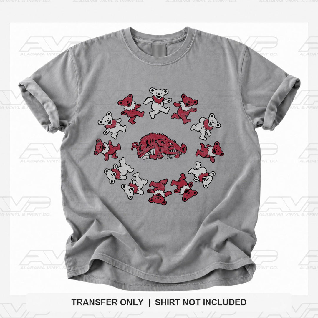 Arkansas bear circle Alabama Vinyl