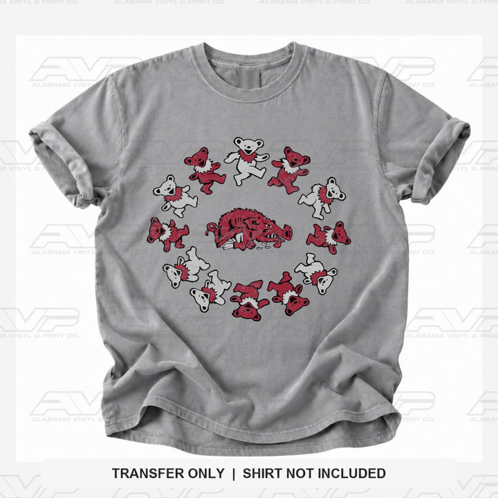 Arkansas bear circle Alabama Vinyl