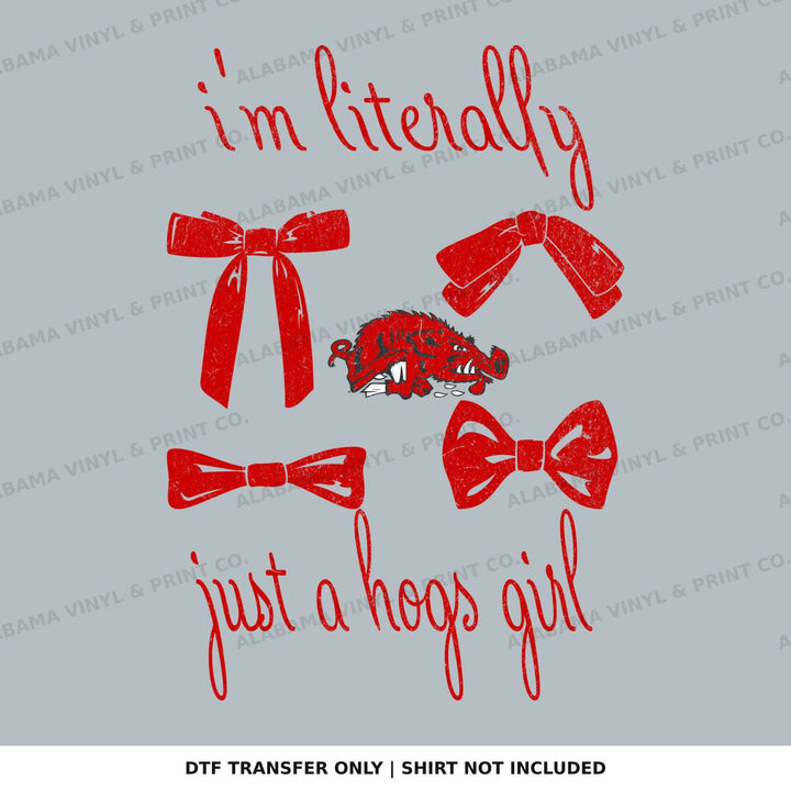 Arkansas Razorbacks Girl Just A Girl Alabama Vinyl