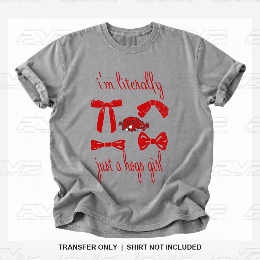 Arkansas Razorbacks Girl Just A Girl Alabama Vinyl