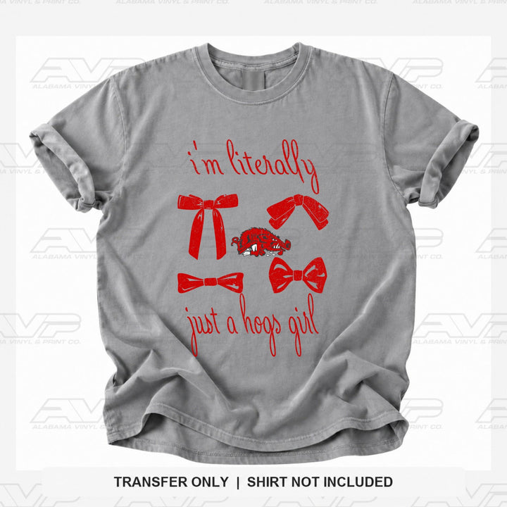 Arkansas Razorbacks Girl Just A Girl Alabama Vinyl