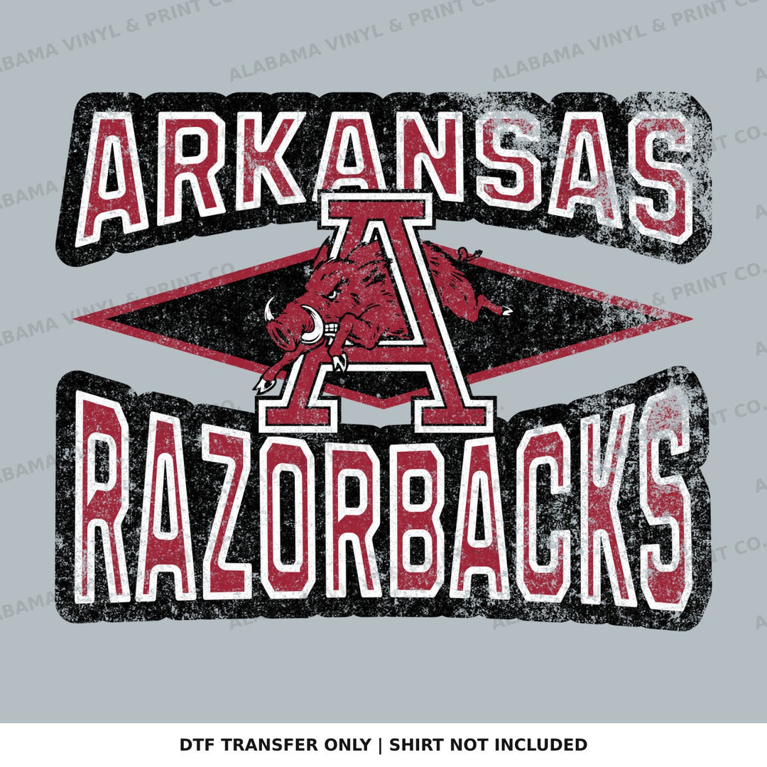 Arkansas Razorbacks Running Hog Diamonds Alabama Vinyl