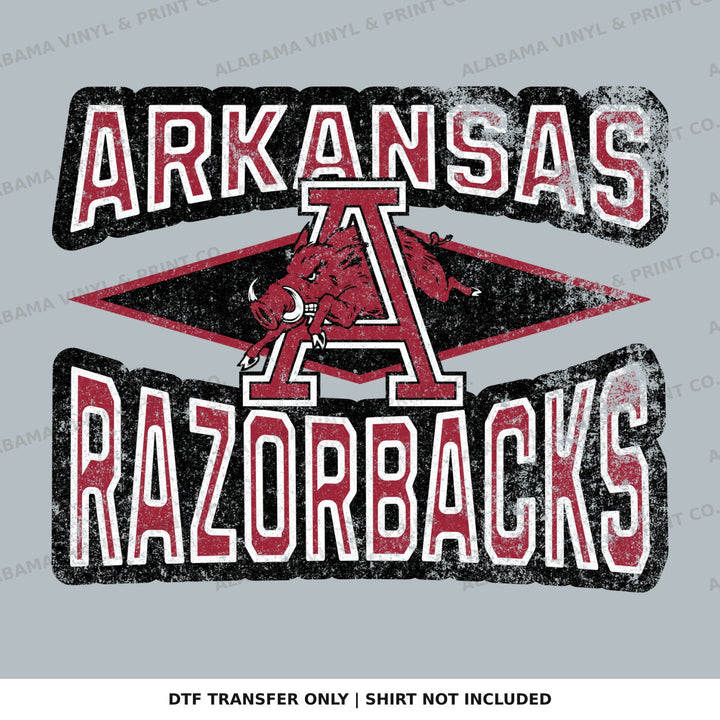 Arkansas Razorbacks Running Hog Diamonds Alabama Vinyl