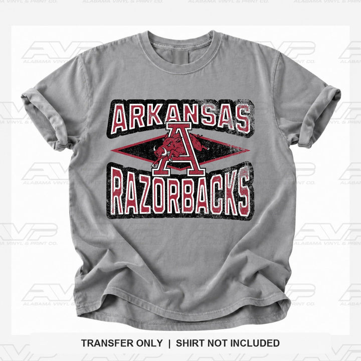 Arkansas Razorbacks Running Hog Diamonds Alabama Vinyl