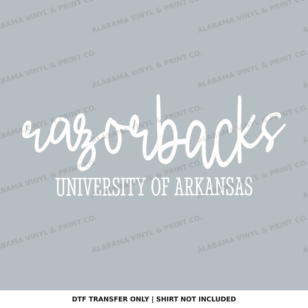 Arkansas Razorbacks Simplicity Alabama Vinyl