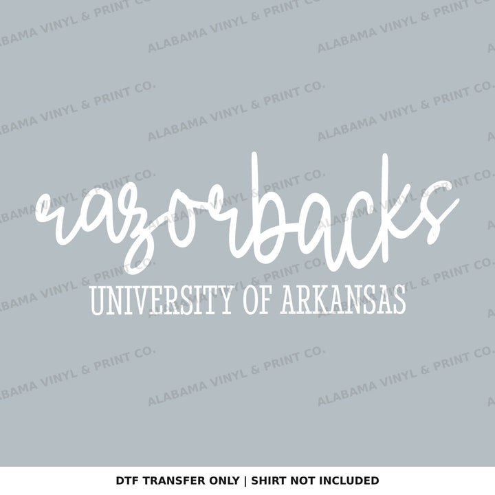 Arkansas Razorbacks Simplicity Alabama Vinyl