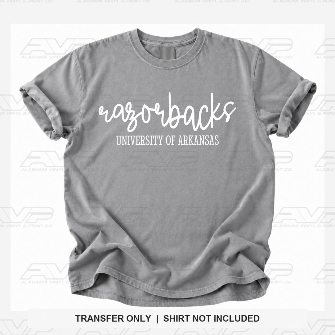 Arkansas Razorbacks Simplicity Alabama Vinyl