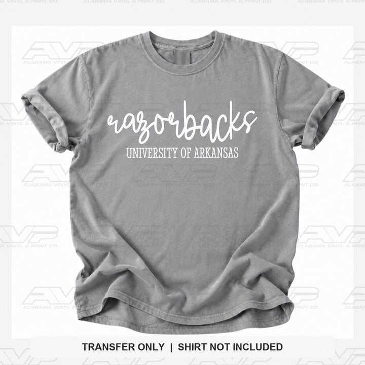 Arkansas Razorbacks Simplicity Alabama Vinyl