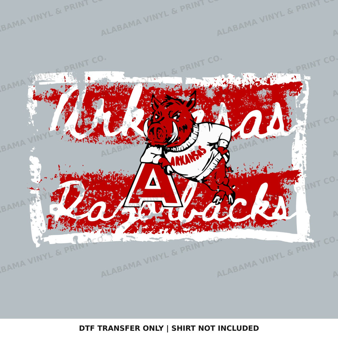 Arkansas Tattered & Torn Alabama Vinyl