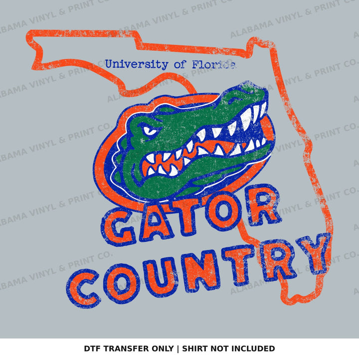 Florida Gator Country Alabama Vinyl