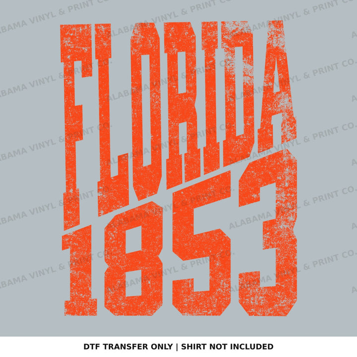 Florida Floirdaa 1853 EST. STACKED Alabama Vinyl