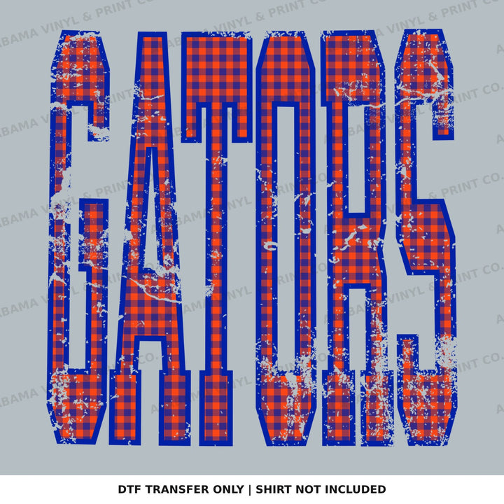 Florida Gators Gingham U Alabama Vinyl