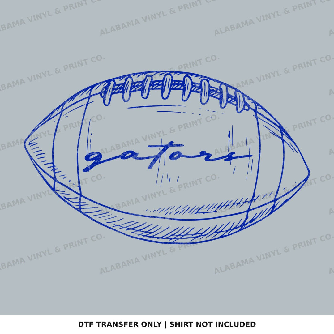 Florida Gators Preppy FB Outlines Alabama Vinyl
