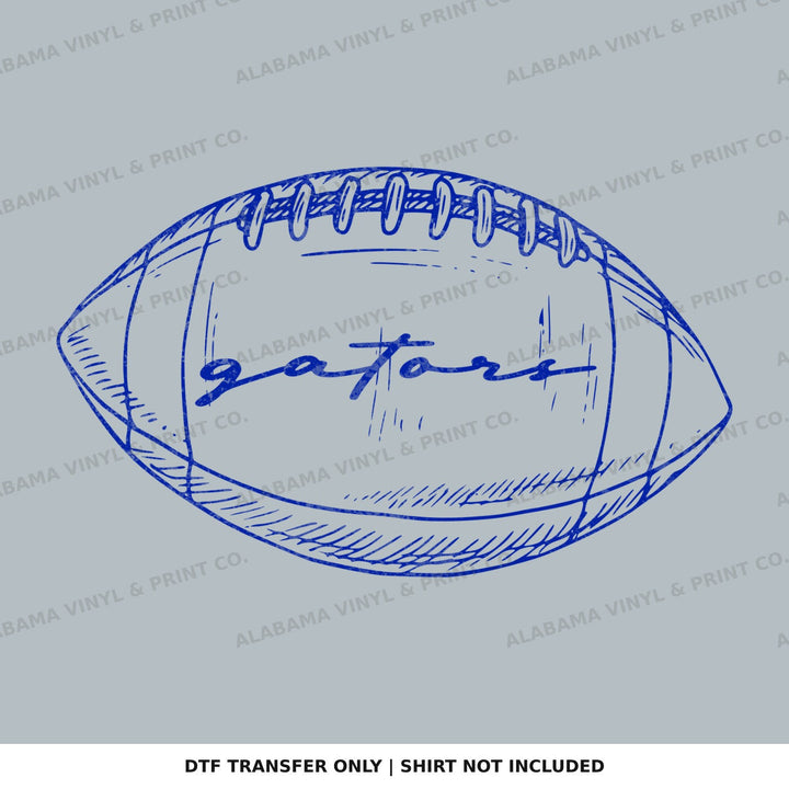 Florida Gators Preppy FB Outlines Alabama Vinyl