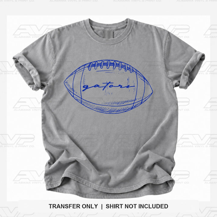 Florida Gators Preppy FB Outlines Alabama Vinyl