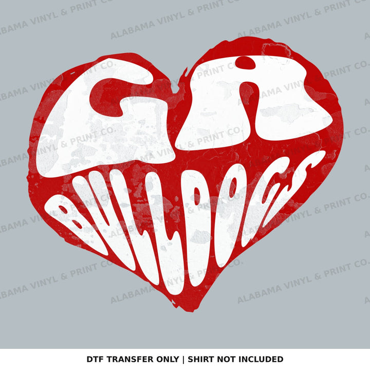 Georgia Bulldogs Heart Alabama Vinyl