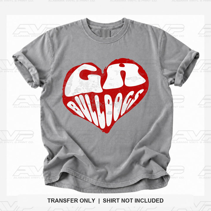 Georgia Bulldogs Heart Alabama Vinyl