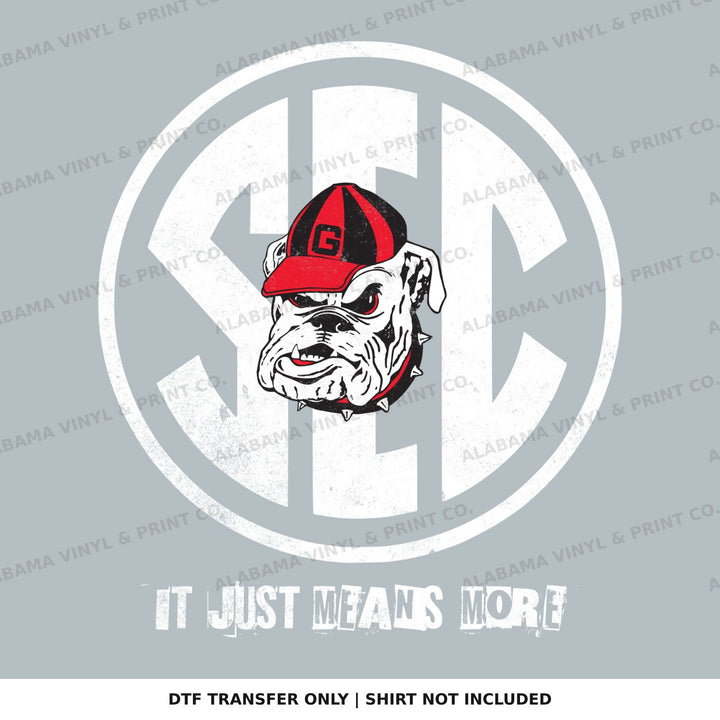 Georgia Dawgs SEC Alabama Vinyl