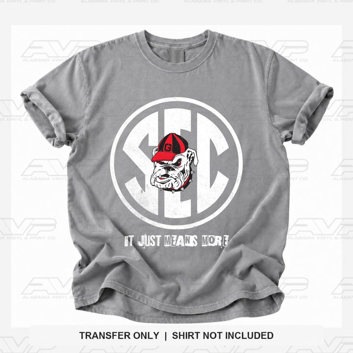 Georgia Dawgs SEC Alabama Vinyl