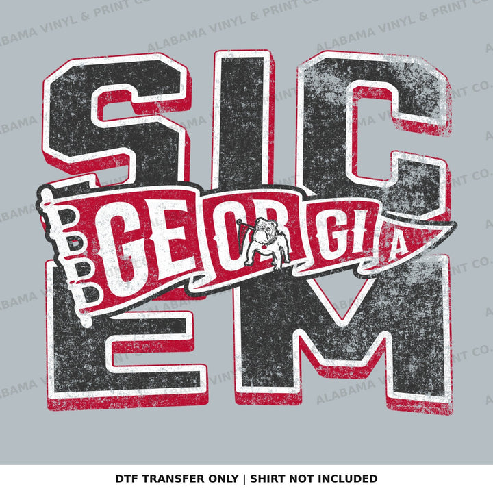 Georgia Sic Em Alabama Vinyl