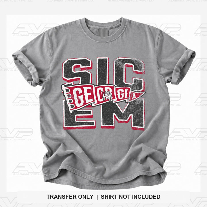Georgia Sic Em Alabama Vinyl