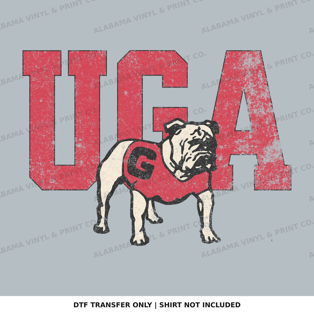 Georgia UGA Vintage Bulldog Alabama Vinyl