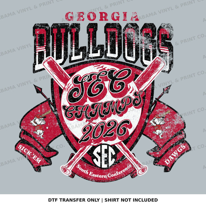 Georgia Bulldogs SEC Baseball Champspng Alabama Vinyl
